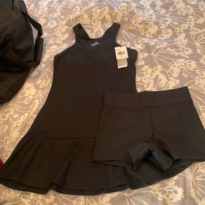 NWOT Adidas Workout Dress with Shorts - Black Size Small